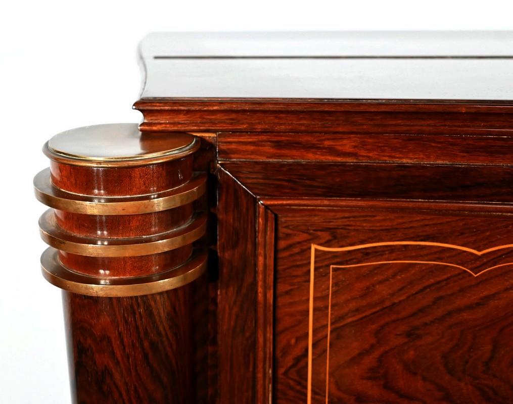 Mid-20th Century Precious Wood Bar Buffet attributed to J.Leleu, Art Deco – 1940 For Sale