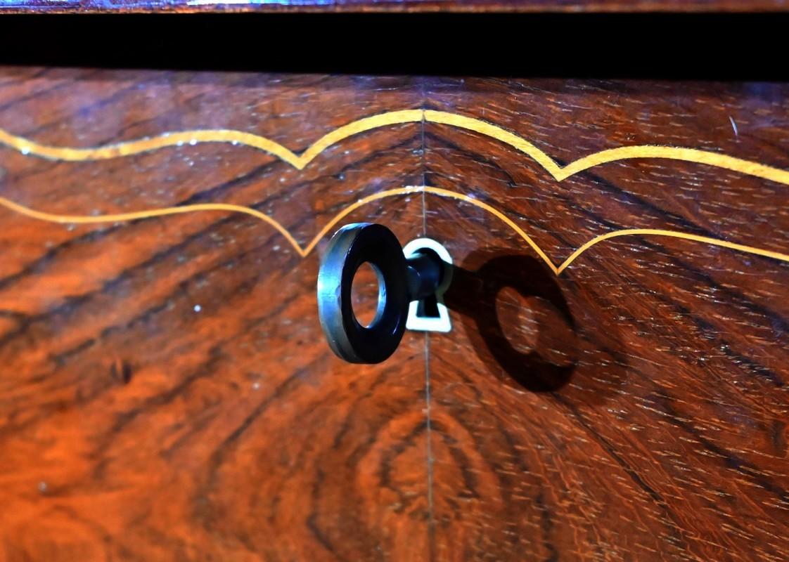 Precious Wood Bar Buffet attributed to J.Leleu, Art Deco – 1940 For Sale 1