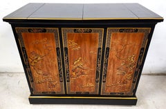 Buffet Bar Server in lacca nera - Cineserie asiatica by Drexel