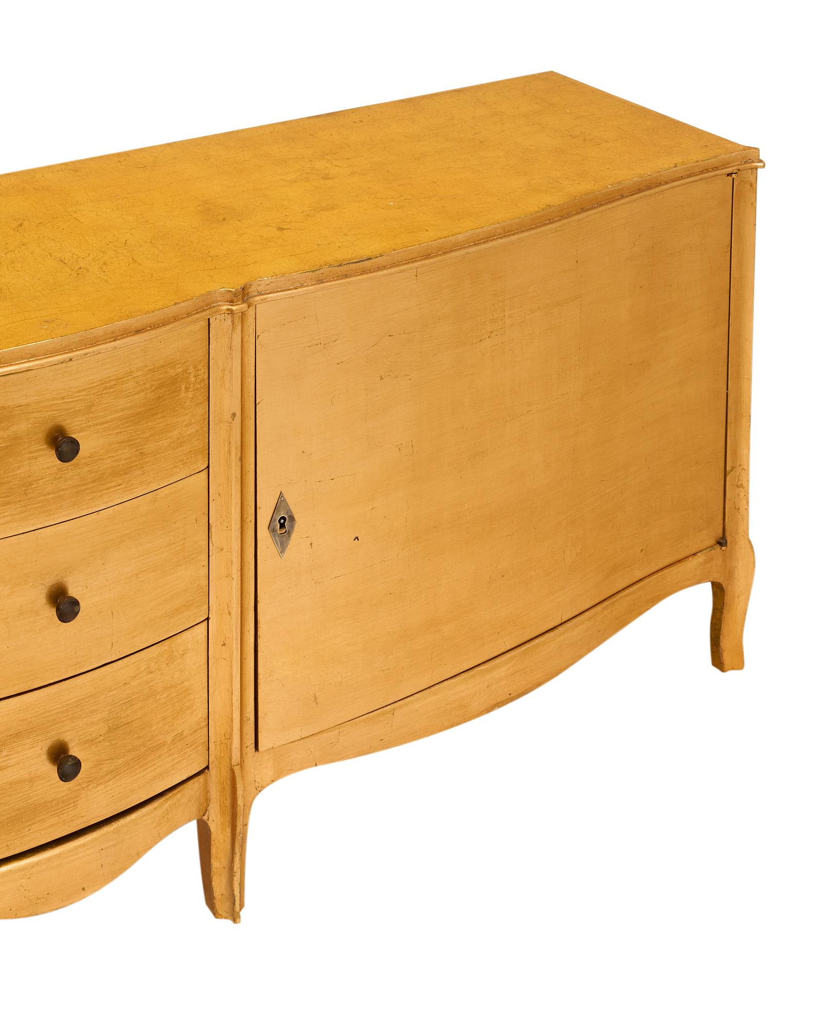 Foglia d’oro Buffet by Jean Royere for Maison Gouffé Signed in vendita