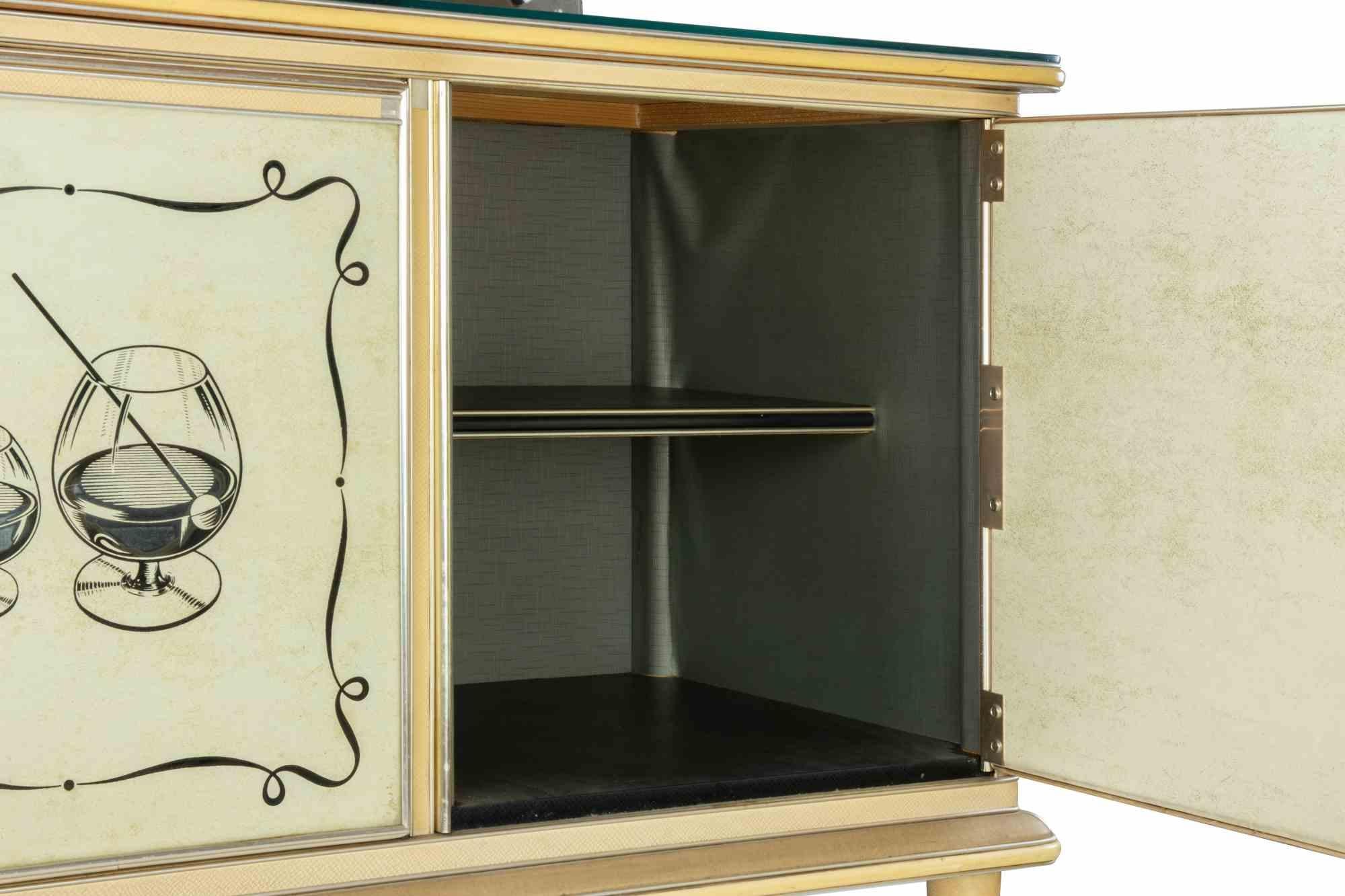 Buffet by Umberto Mascagni with Embedded Mirror,  Italy, 1950s For Sale 6