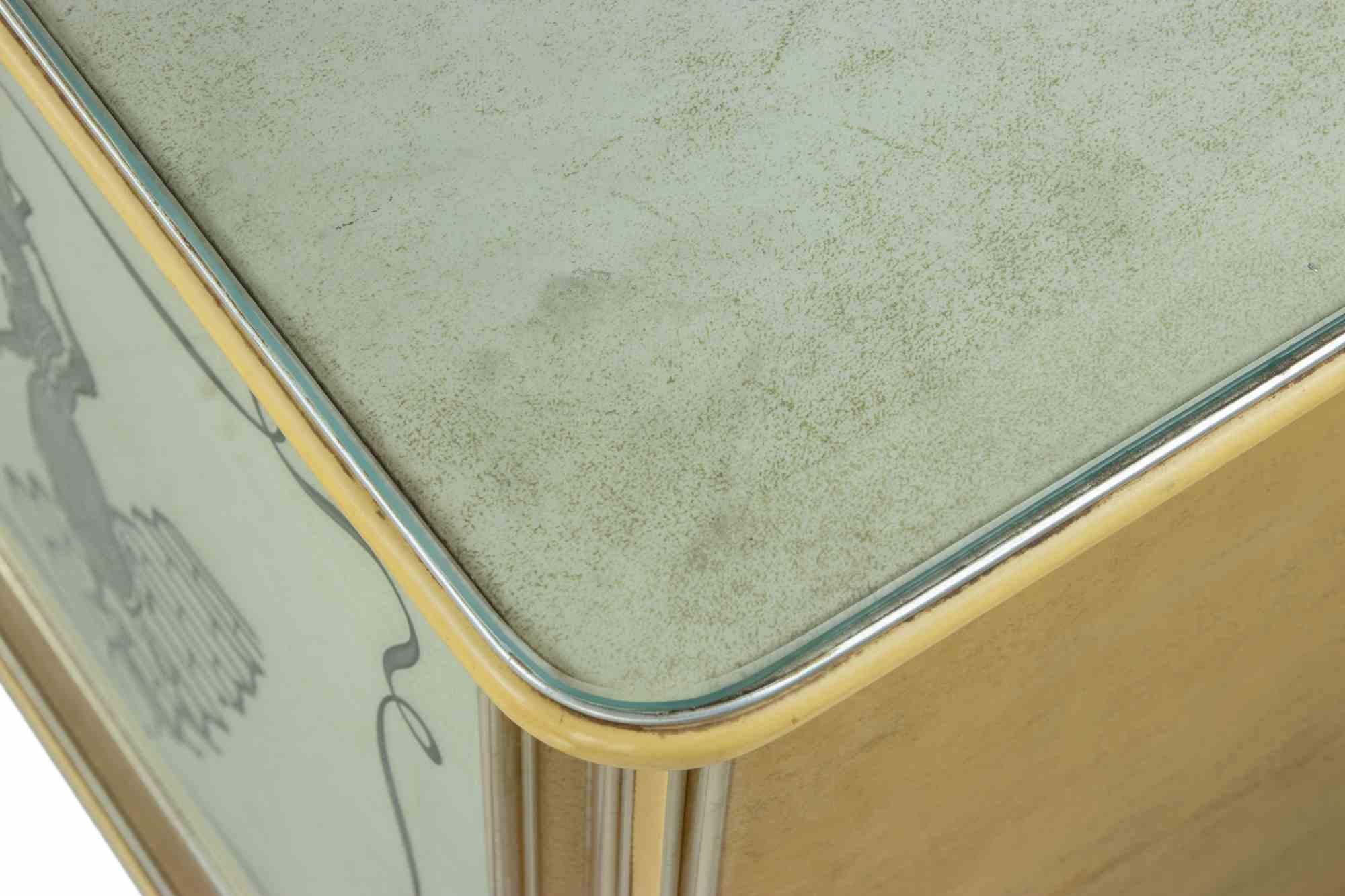 Buffet by Umberto Mascagni with Embedded Mirror,  Italy, 1950s For Sale 8