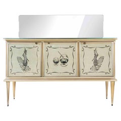 Buffet by Umberto Mascagni with Embedded Mirror,  Italy, 1950s