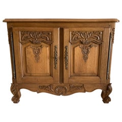Antique Buffet, Cabinet Louis XV Style, Varnished and in Walnut