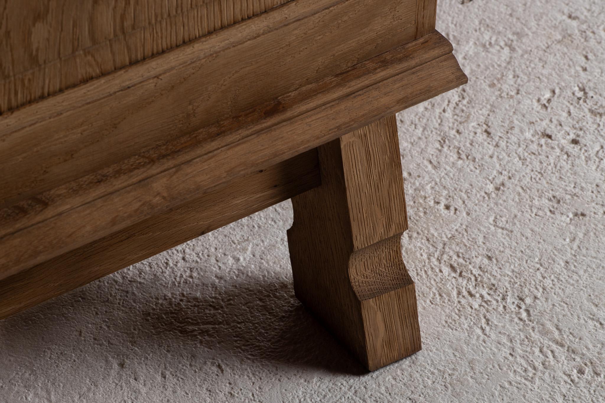 Buffet Chalet in Carved Oak, France, 1950s For Sale 5