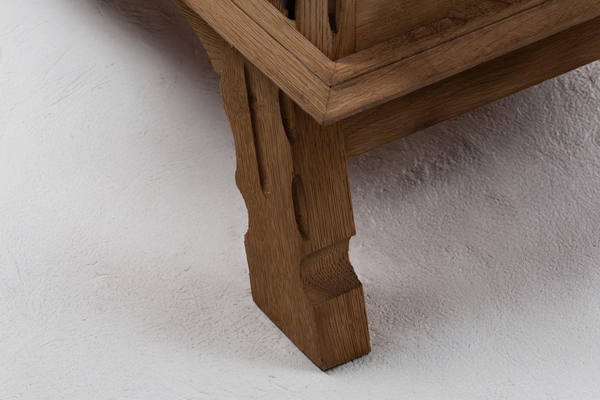Buffet Chalet in Carved Oak, France, 1950s For Sale 6