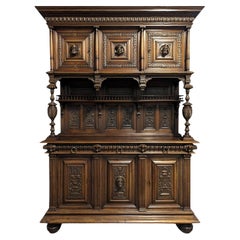 French 19th Century Renaissance  Style Walnut Buffet 