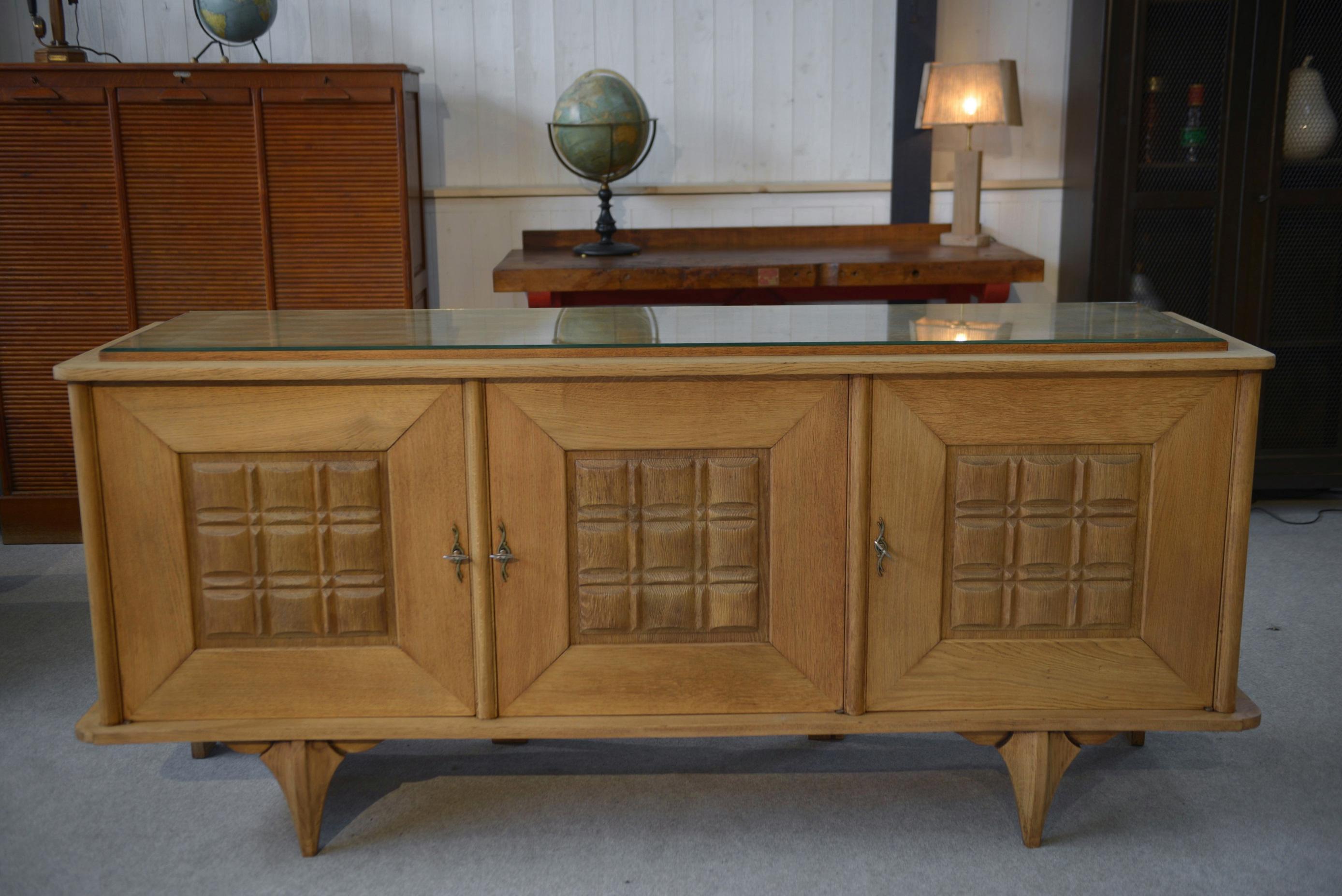 Buffet en chêne 1960's en venta 3