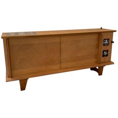 Buffet Guillerme et Chambron aus Eiche und Keramik