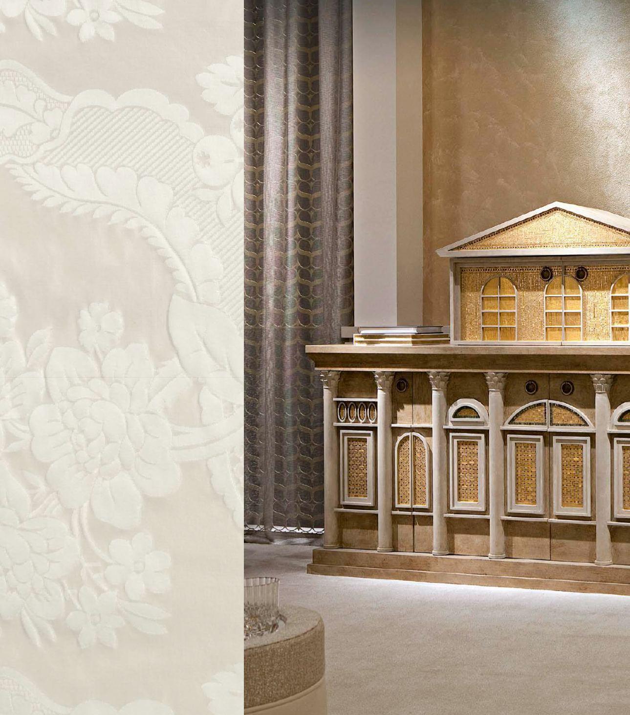 Italiano Buffet Pomelli decorati a mano Ottone bronzato Specchio a mosaico Led Lightining Ins in vendita