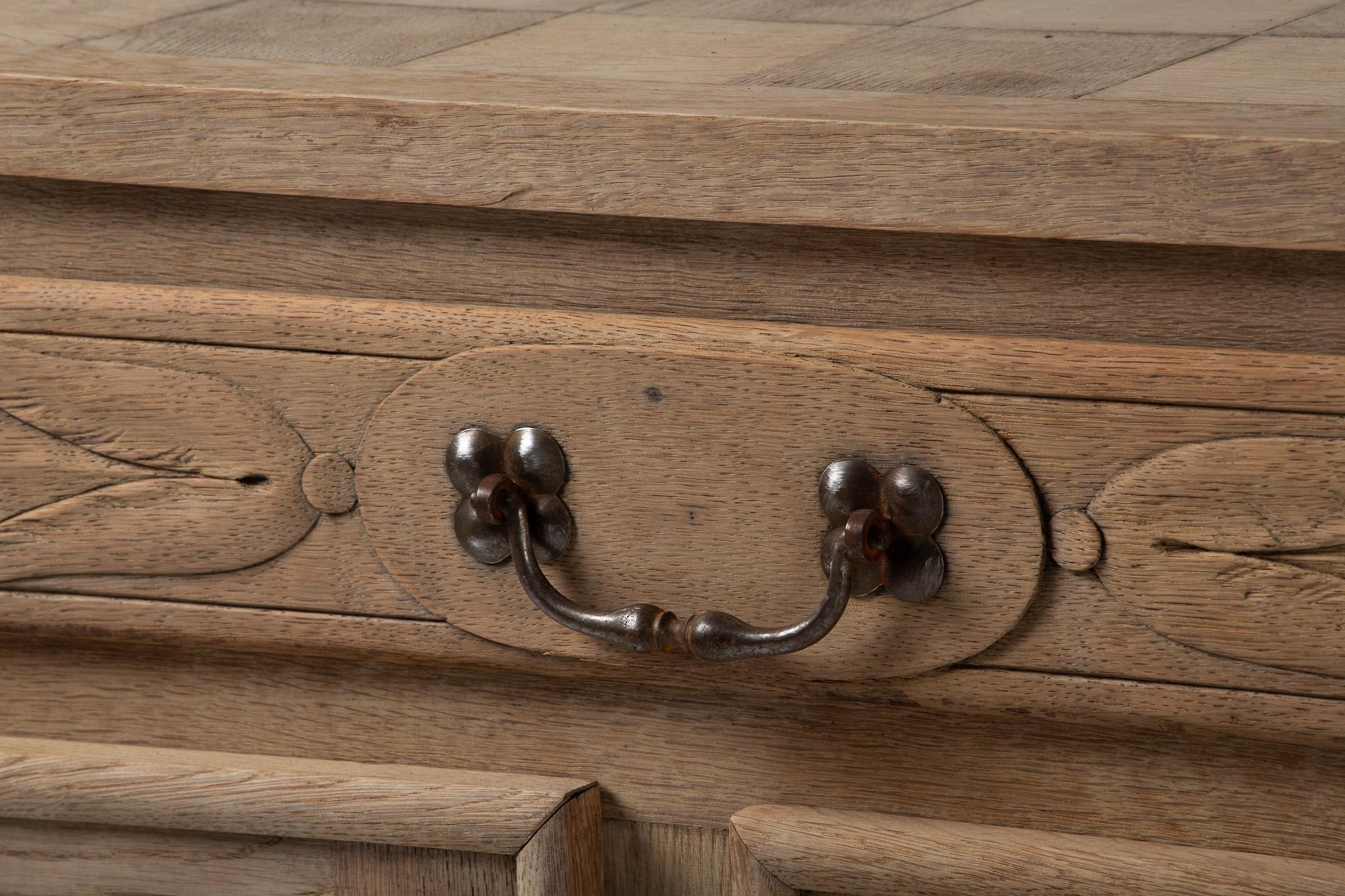 French Buffet in Carved Oak, France, Early 20th Century For Sale