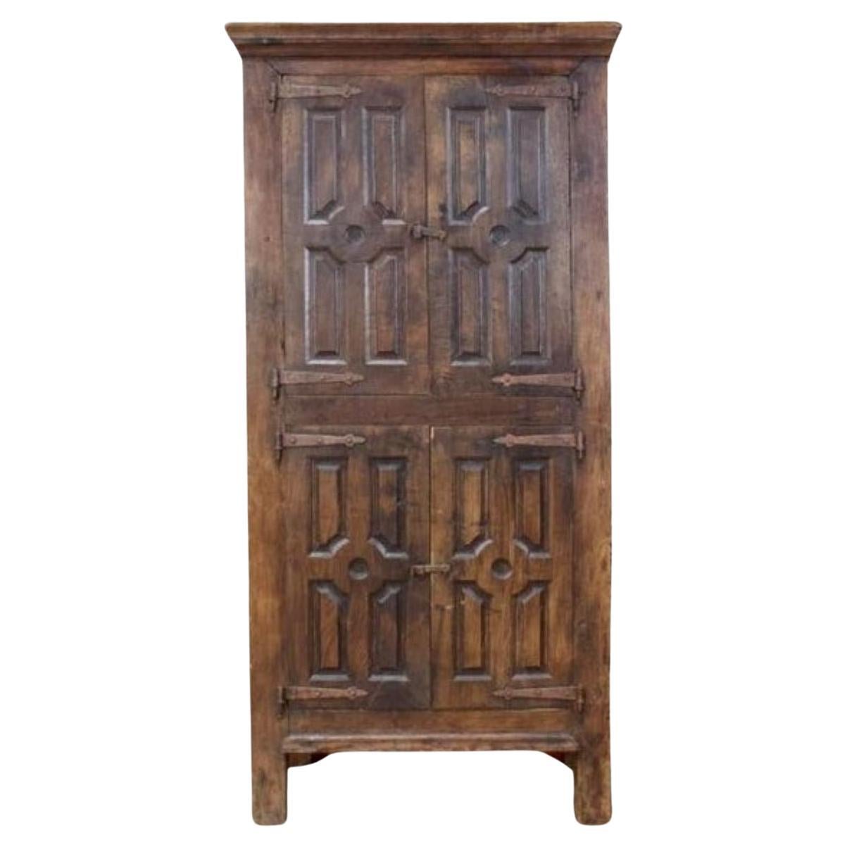 French Buffet, Cabinet, Hosiery in Carved Wood - 19th - France For Sale