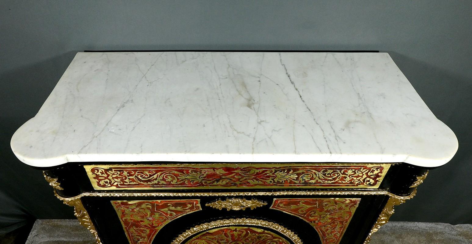 Marmo di Carrara Credenza intarsiata 