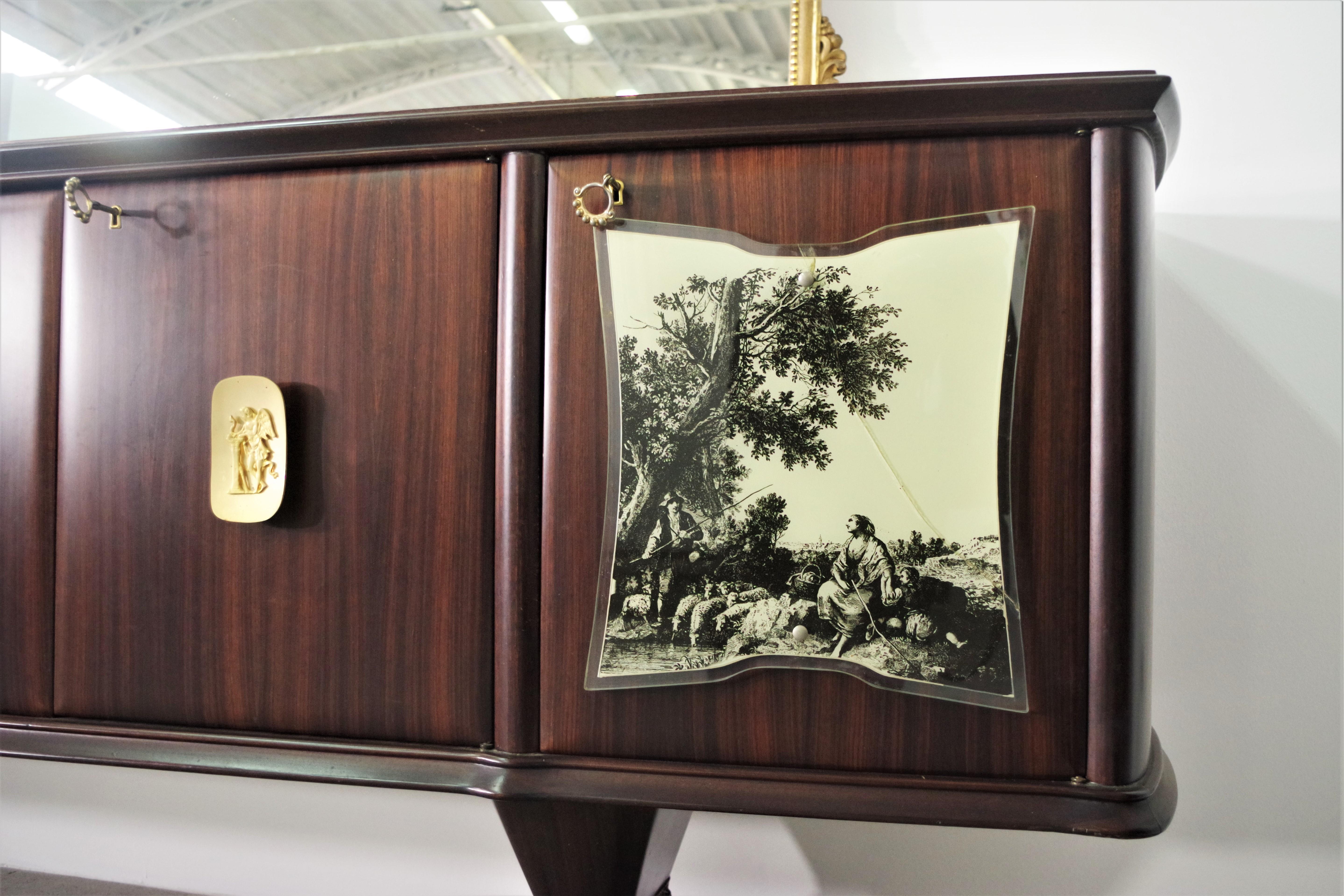 Buffet Sideboards from Fratelli Rigamonti, 1940s, Set of 2 For Sale 6