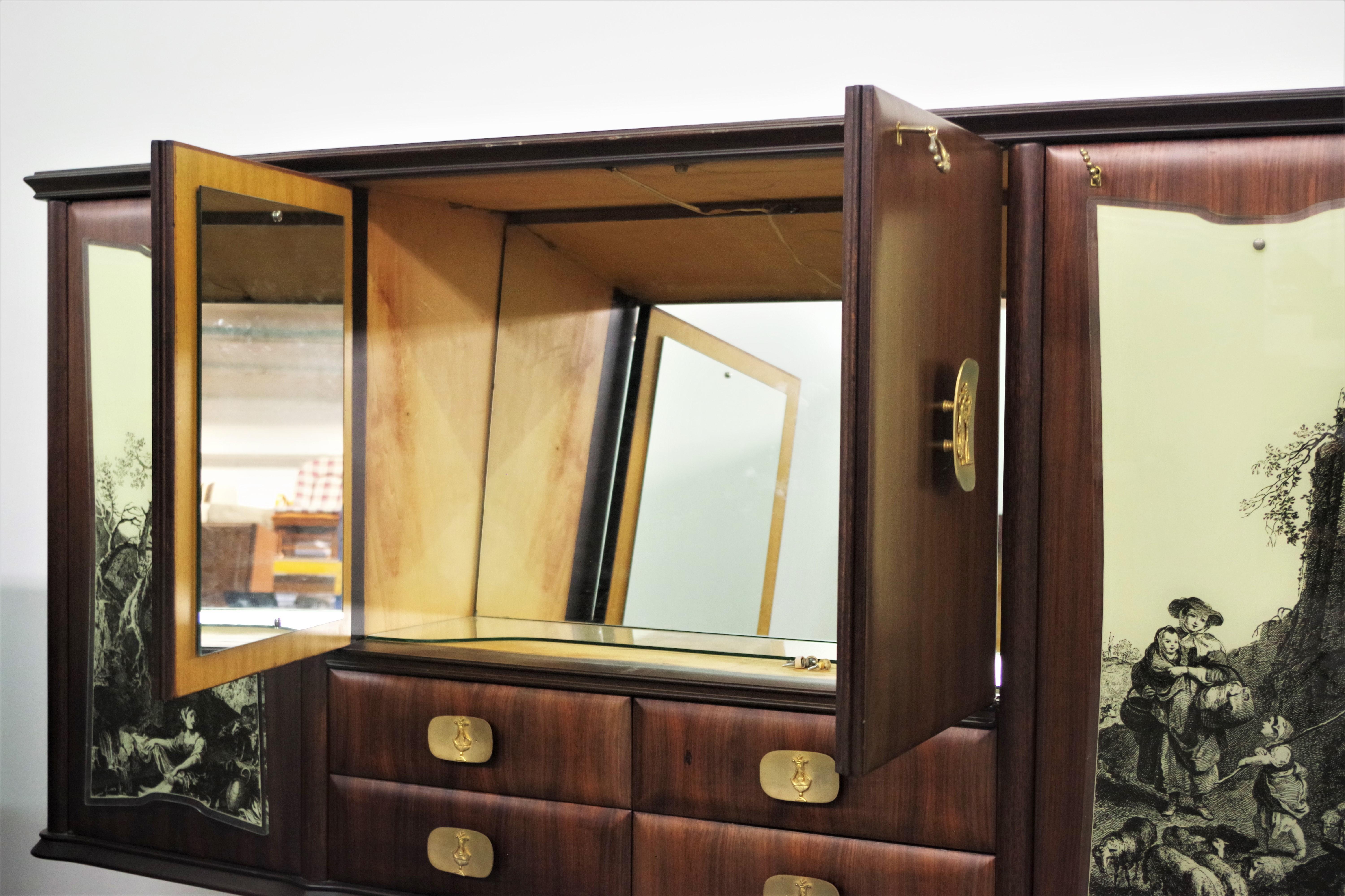 Buffet Sideboards from Fratelli Rigamonti, 1940s, Set of 2 For Sale 11