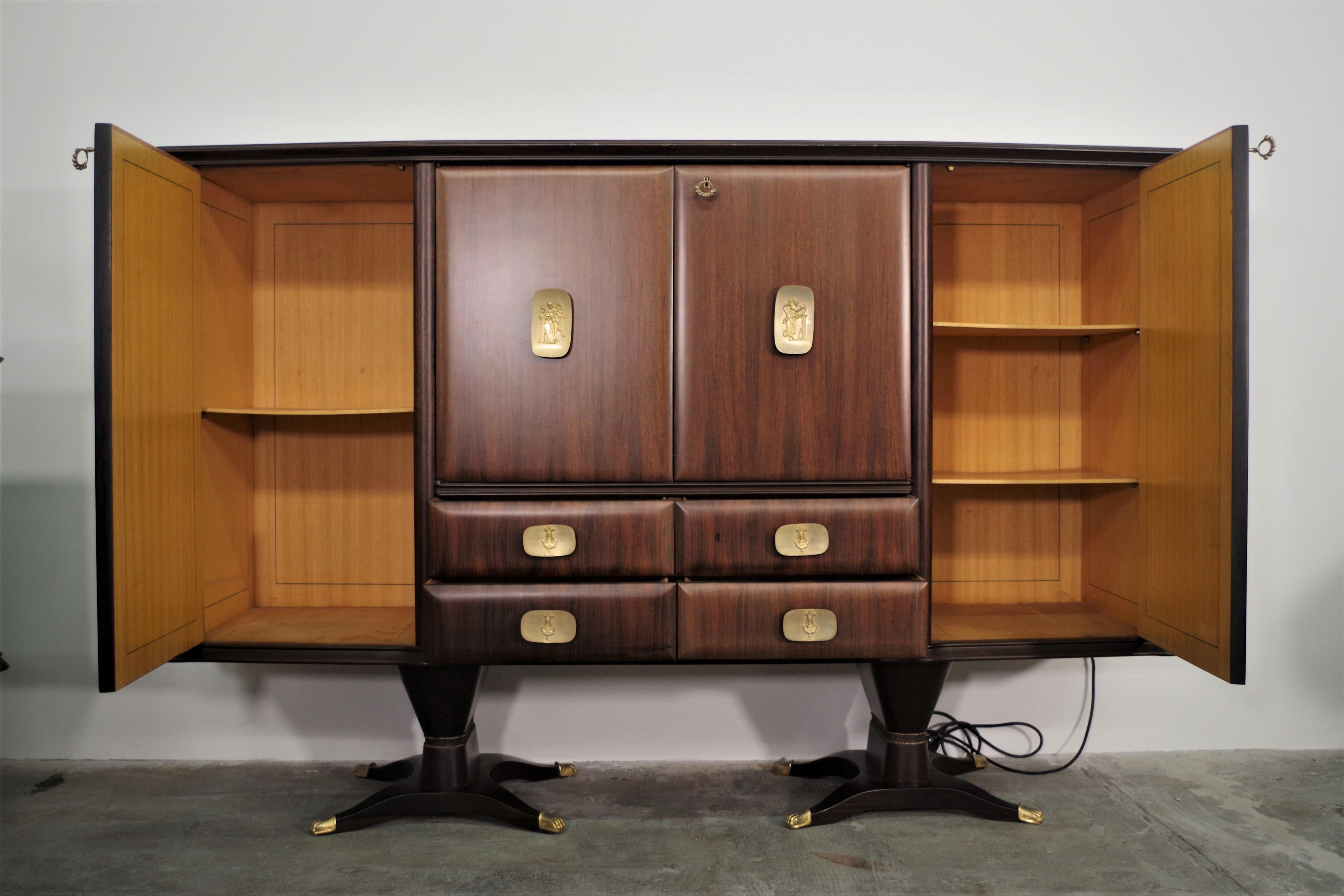 Buffet Sideboards from Fratelli Rigamonti, 1940s, Set of 2 For Sale 12
