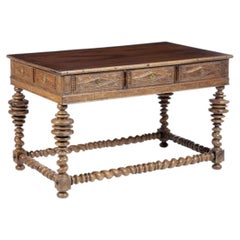 Buffet table in vine wood and jacaranda wood - 18th century