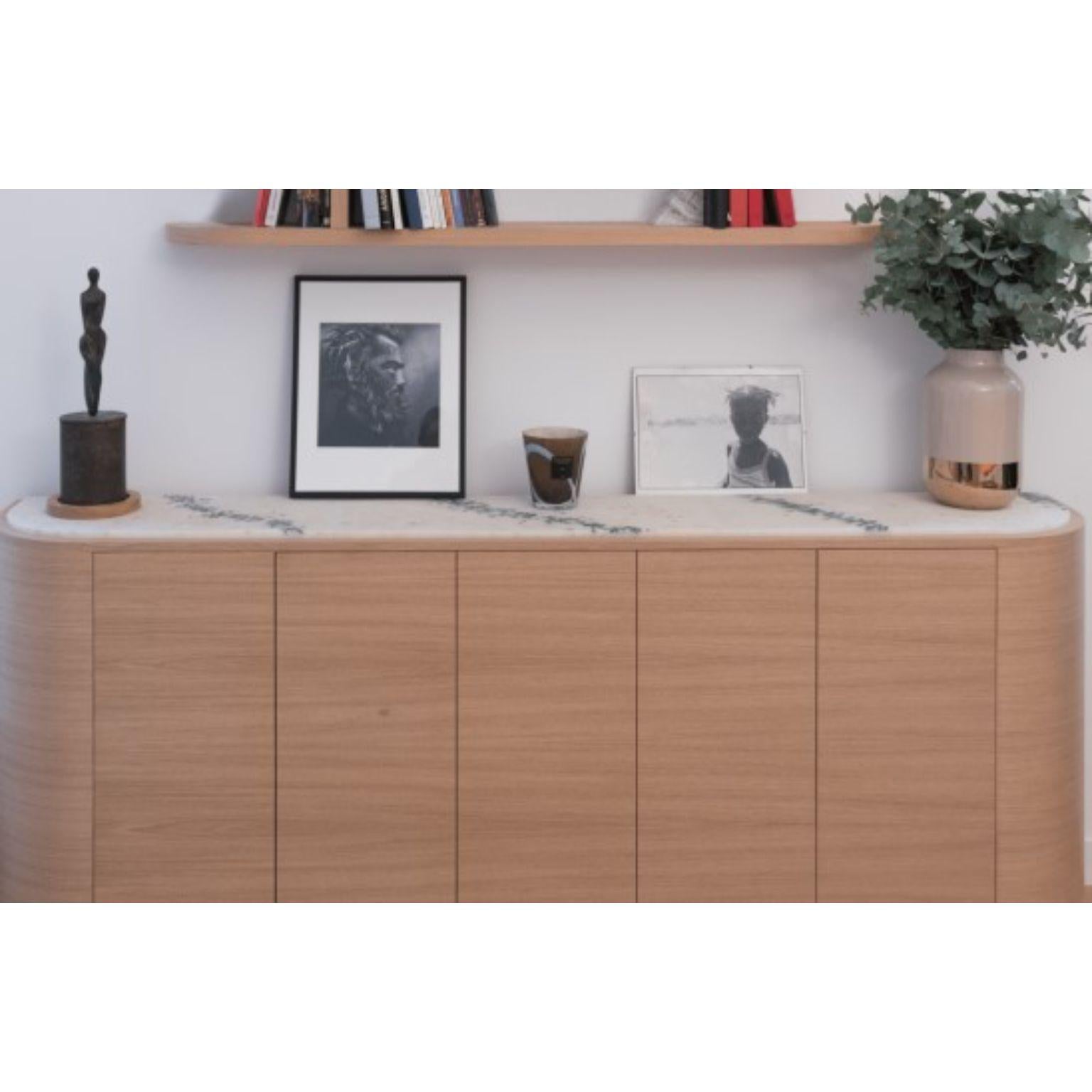 Modern Buffet & the Library Signed by Gigi Design For Sale