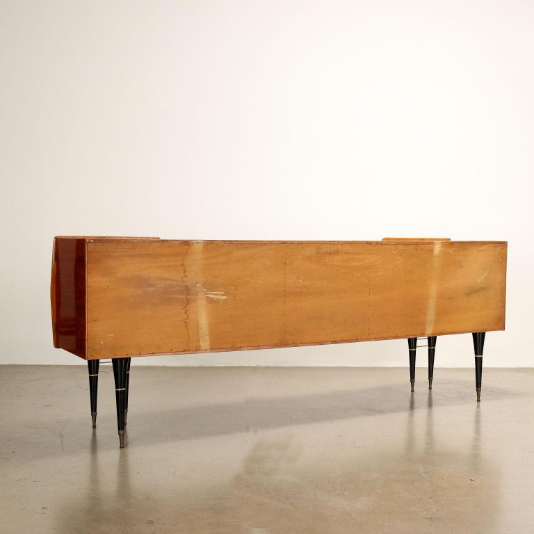 Buffet Vintage Mado – Années 50 – Rénové Par Créatrice – Bois Multicolore
