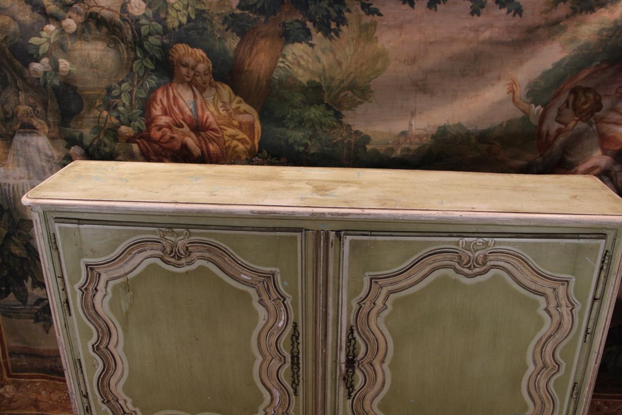 French Buffet With Green Re-edged Support Height. Late 18th/early 19th Century For Sale