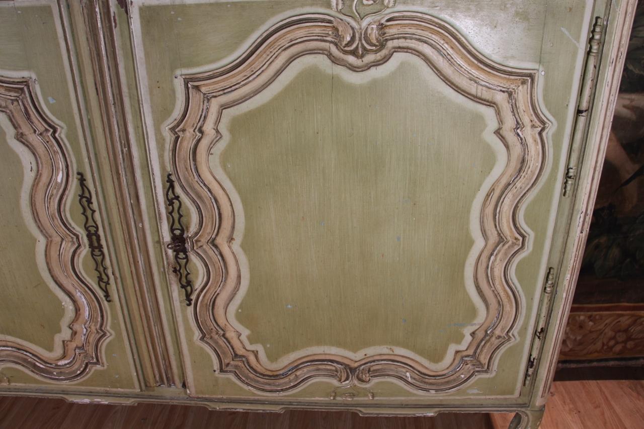 18th Century Buffet With Green Re-edged Support Height. Late 18th/early 19th Century For Sale