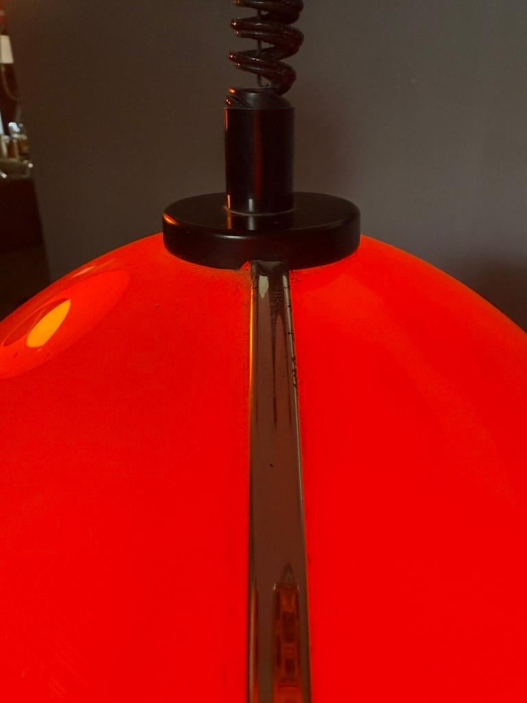 Bug Eye orange Space Age pendent set of 3 -Luigi Colani style- Italy For Sale 3