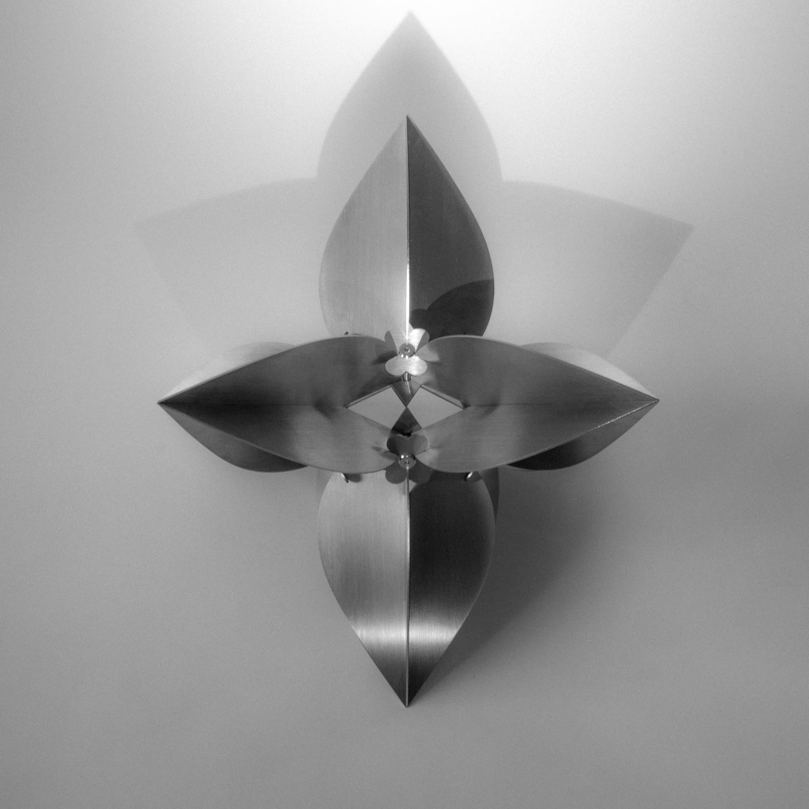 Bugambilia, Multifunctional Geometric Stainless Steel Modular Sculpture For Sale 6