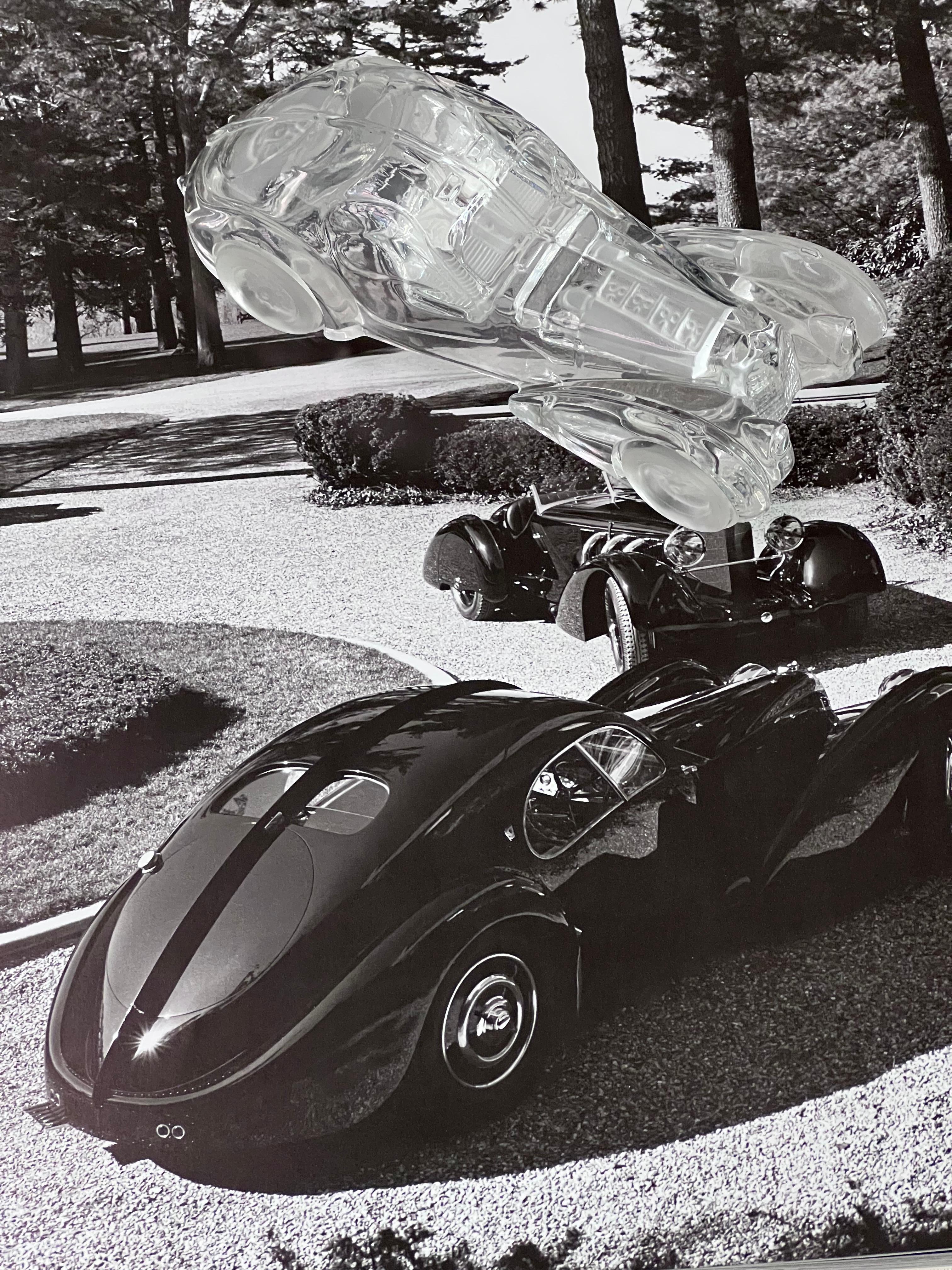 Modern Bugatti 57 SC Atlantic Crystal Model Car, same as the Ralph Lauren Collection For Sale
