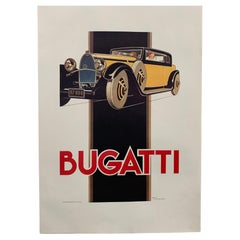 Póster Bugatti de Rene Vincent para Bedos, París, años 60