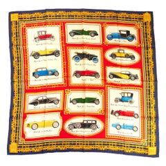 Pañuelo Automóvil Bugatti de Seda Rara