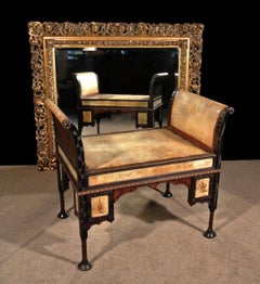 Bugatti Walnut, Copper and Pewter Stool, Painted by Carlo Bugatti, circa 1904