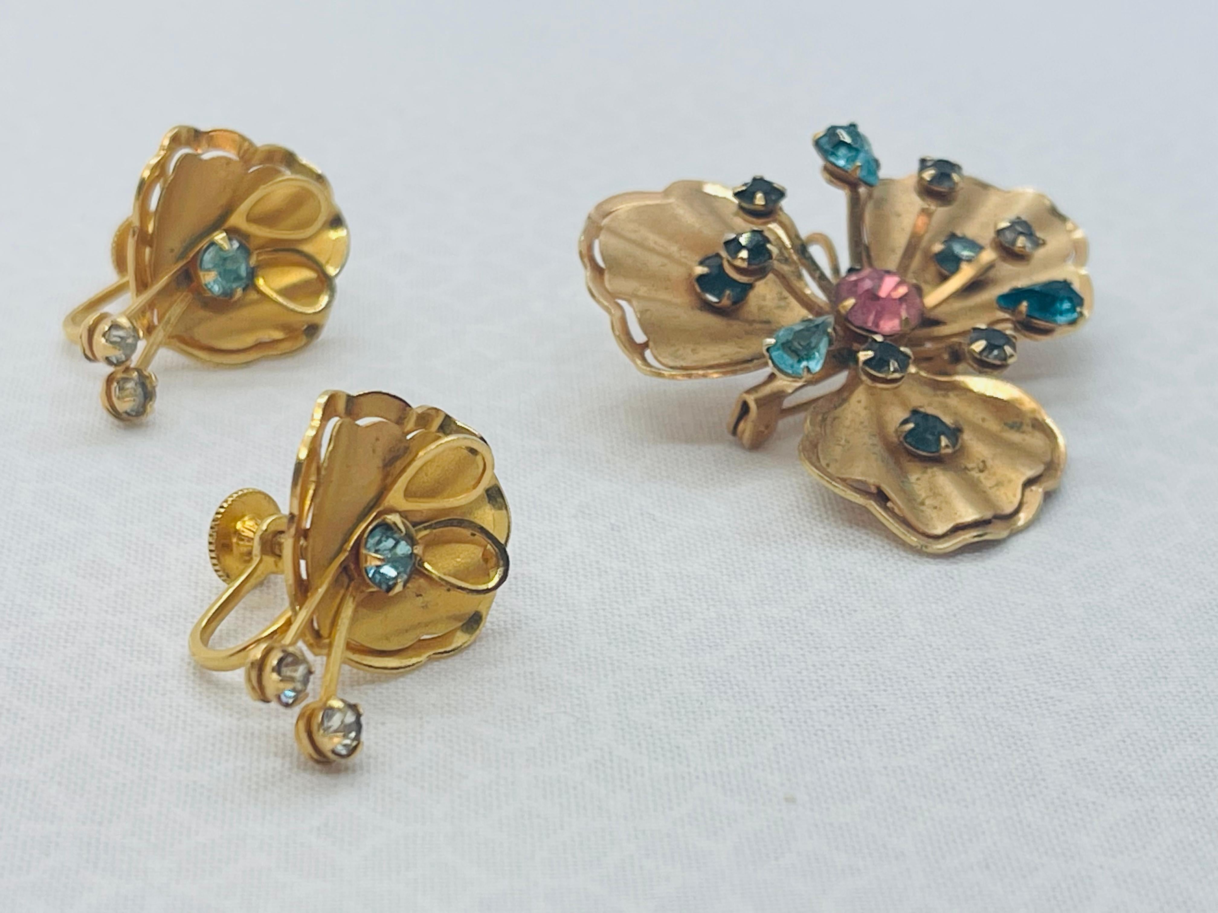 Bugbee & Niles Matching Earrings and Brooch Set Circa. 1955s - 1959 For Sale 6
