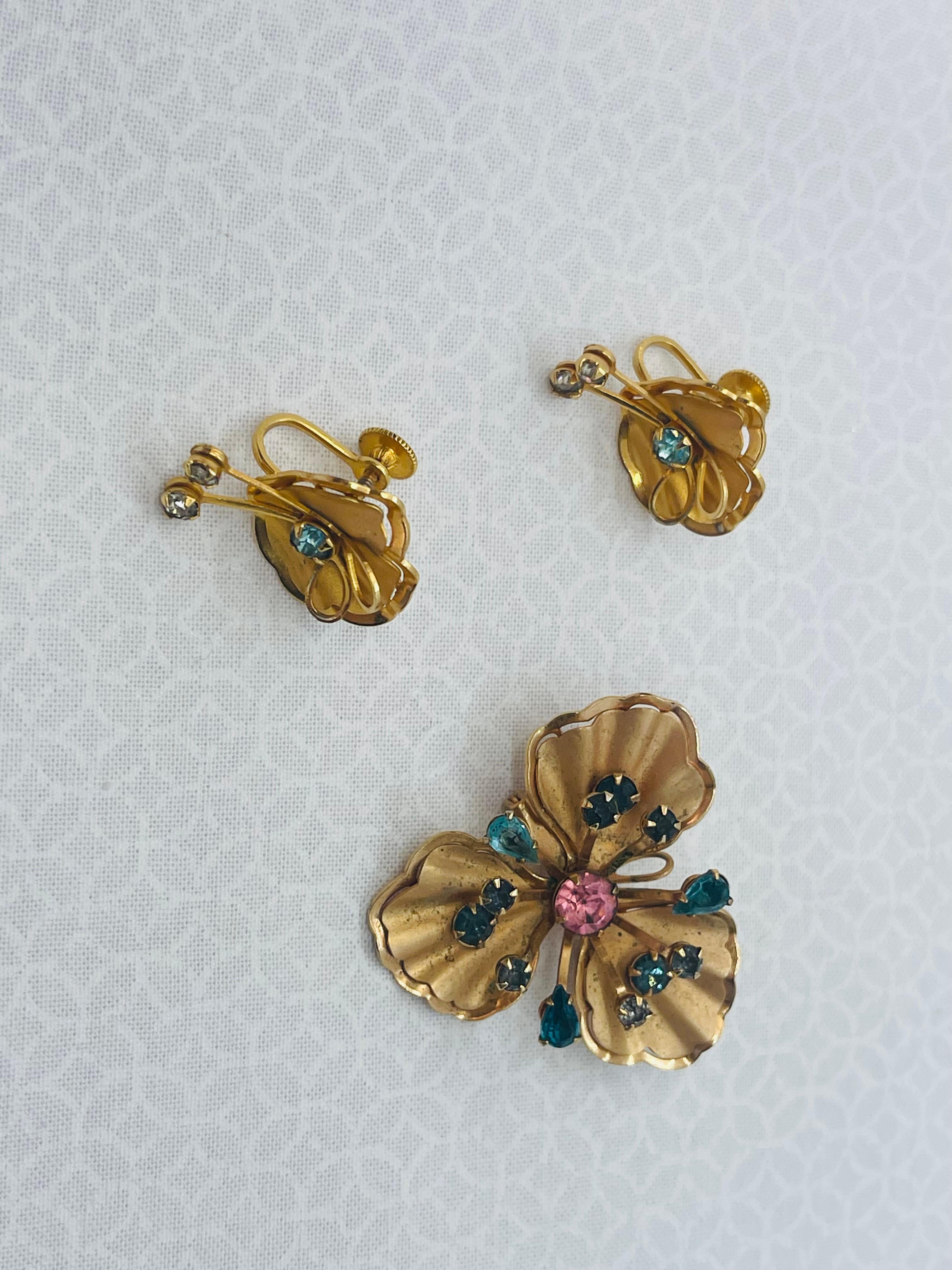 Bugbee & Niles Matching Earrings and Brooch Set Circa. 1955s - 1959 For Sale 7