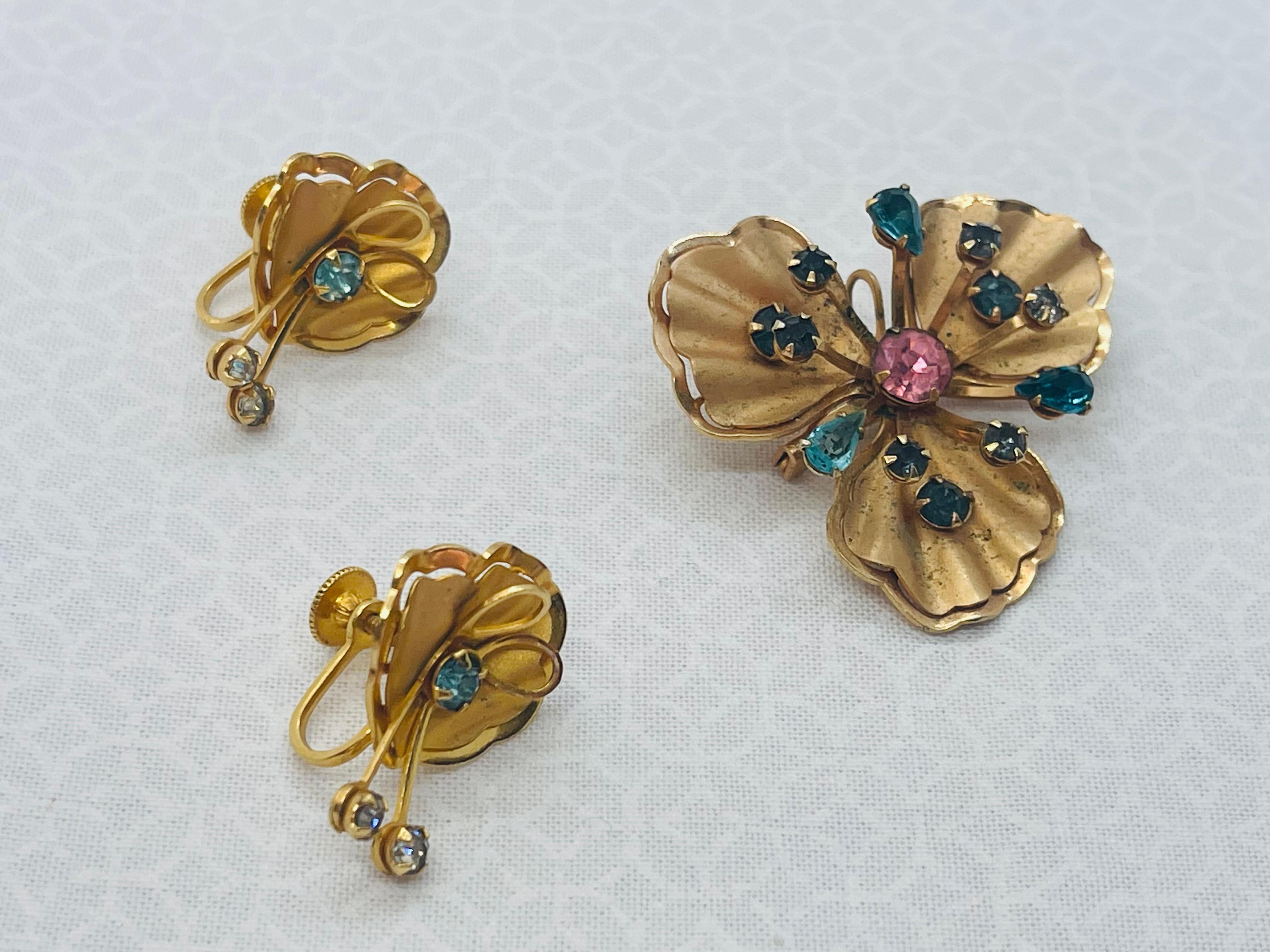Bugbee & Niles Matching Earrings and Brooch Set Circa. 1955s - 1959 For Sale 8
