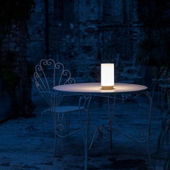 Lampada da tavolo Bugia in bianco opaco di David Groppi