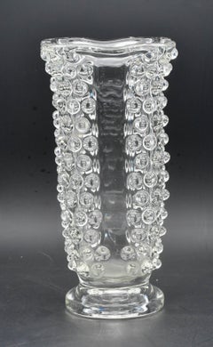 Bugnato Murano Glass Italian Rostrato Vase by Barovier & Toso, 1960s