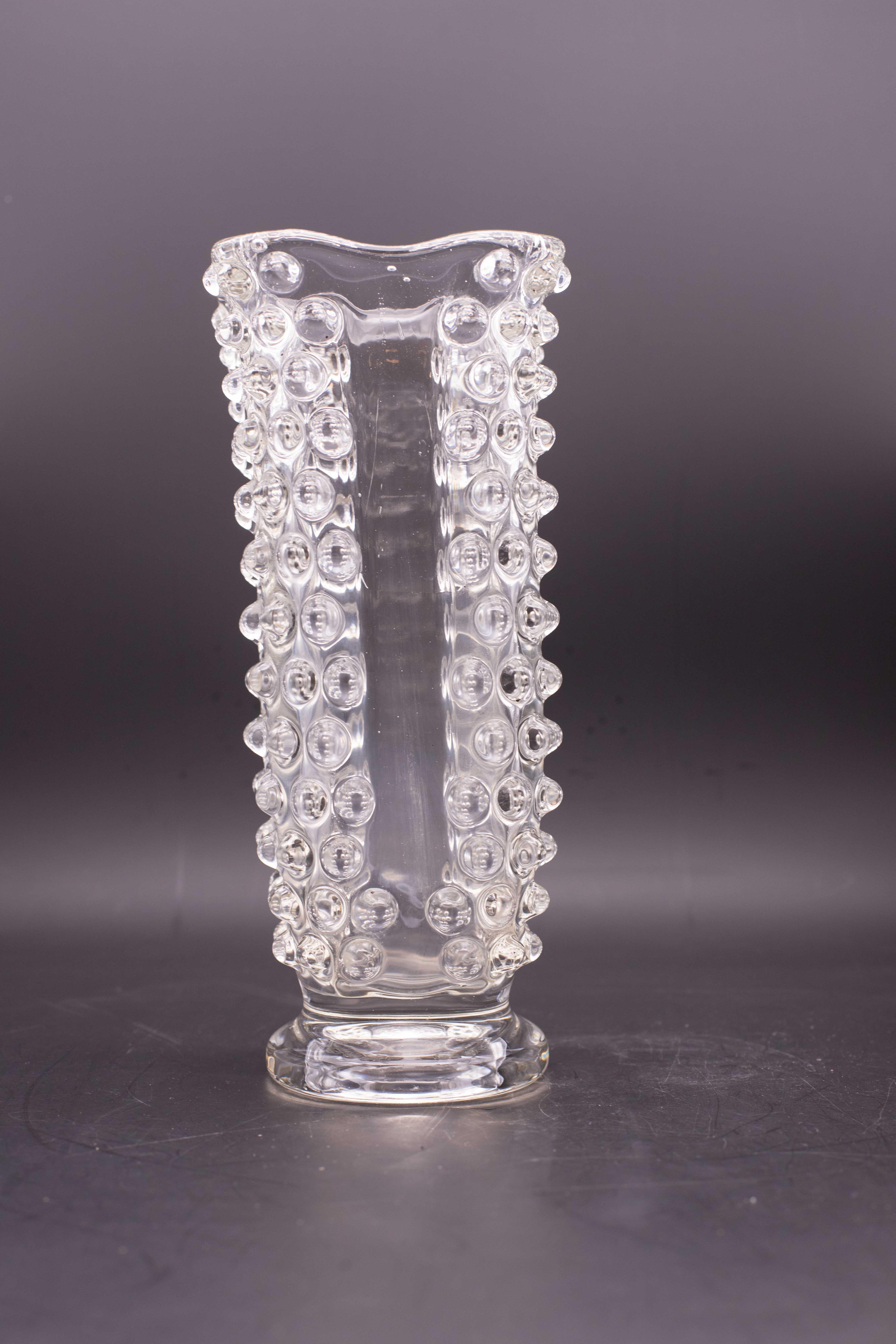 Bugnato Murano Glass Italian Rostrato Vase by Barovier & Toso, 1960s For Sale 2
