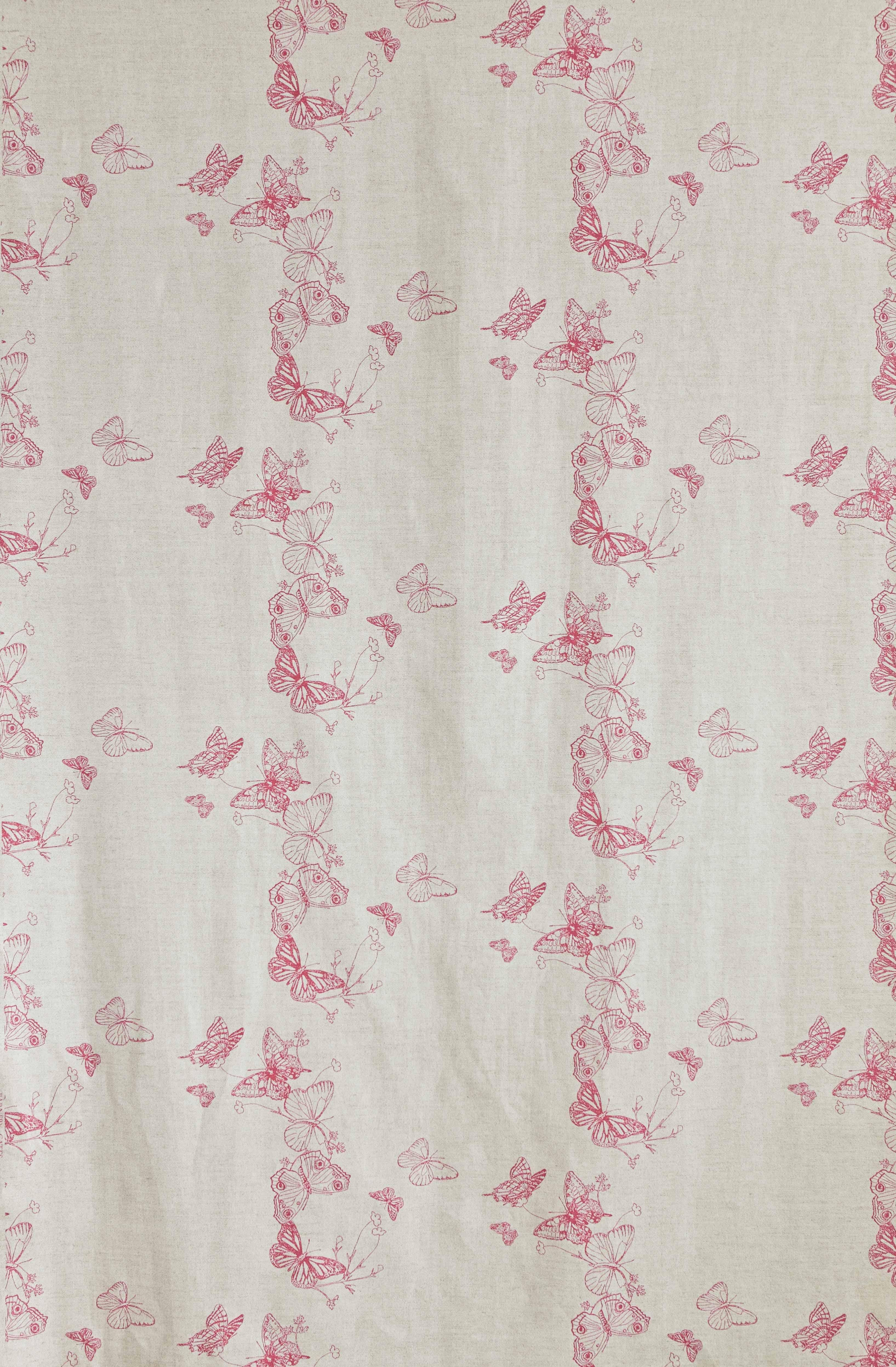 British 'Bugs & Butterflies' Contemporary, Traditional Fabric in Ice Blue For Sale