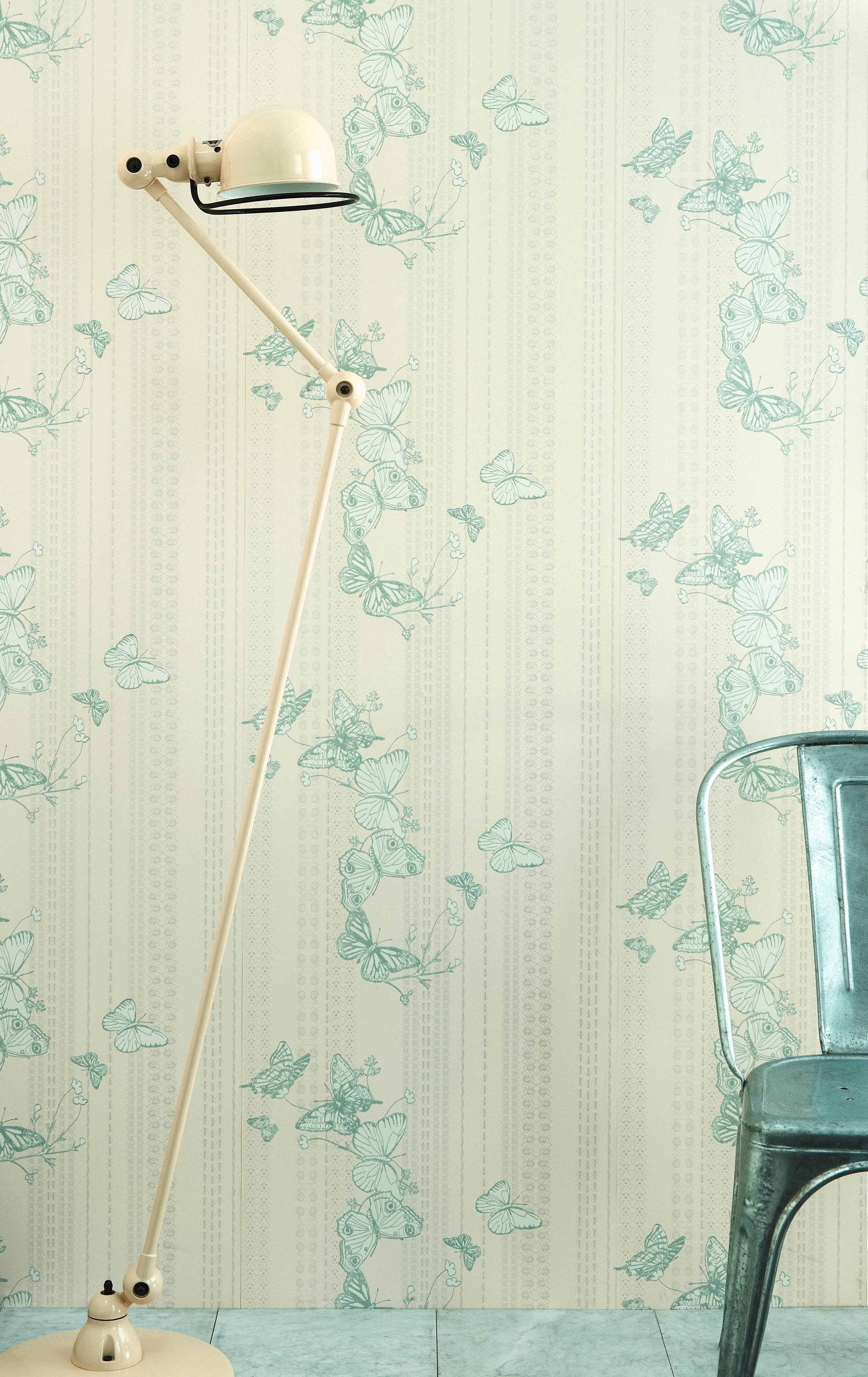 'Bugs & Butterflies' Contemporary, Traditional Wallpaper in Raspberry In New Condition For Sale In Pewsey, Wiltshire