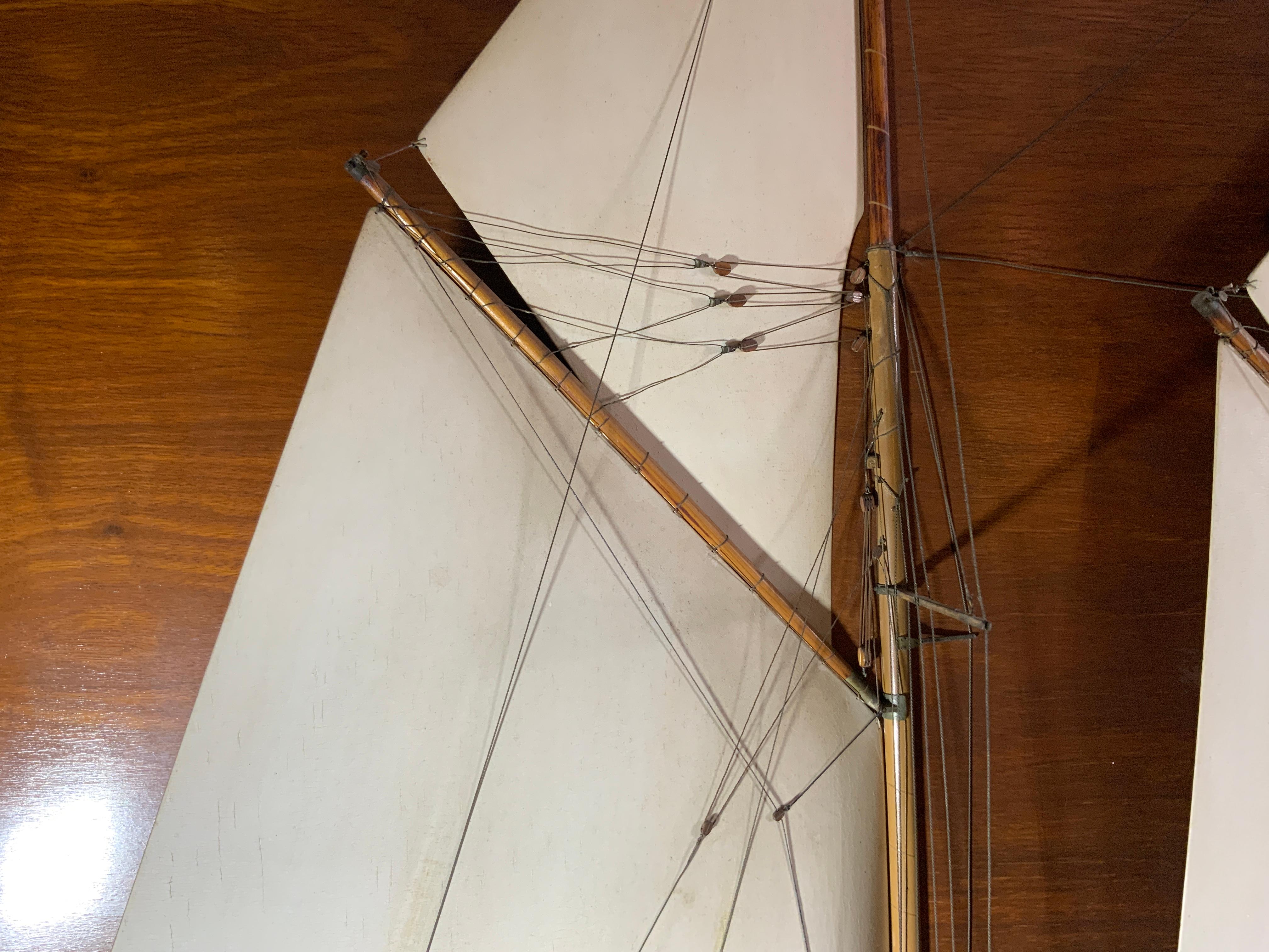 Builder’s Half Model of the Schooner Yacht Migrant For Sale 4