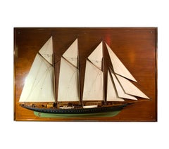 Builder’s Half Model of the Schooner Yacht Migrant