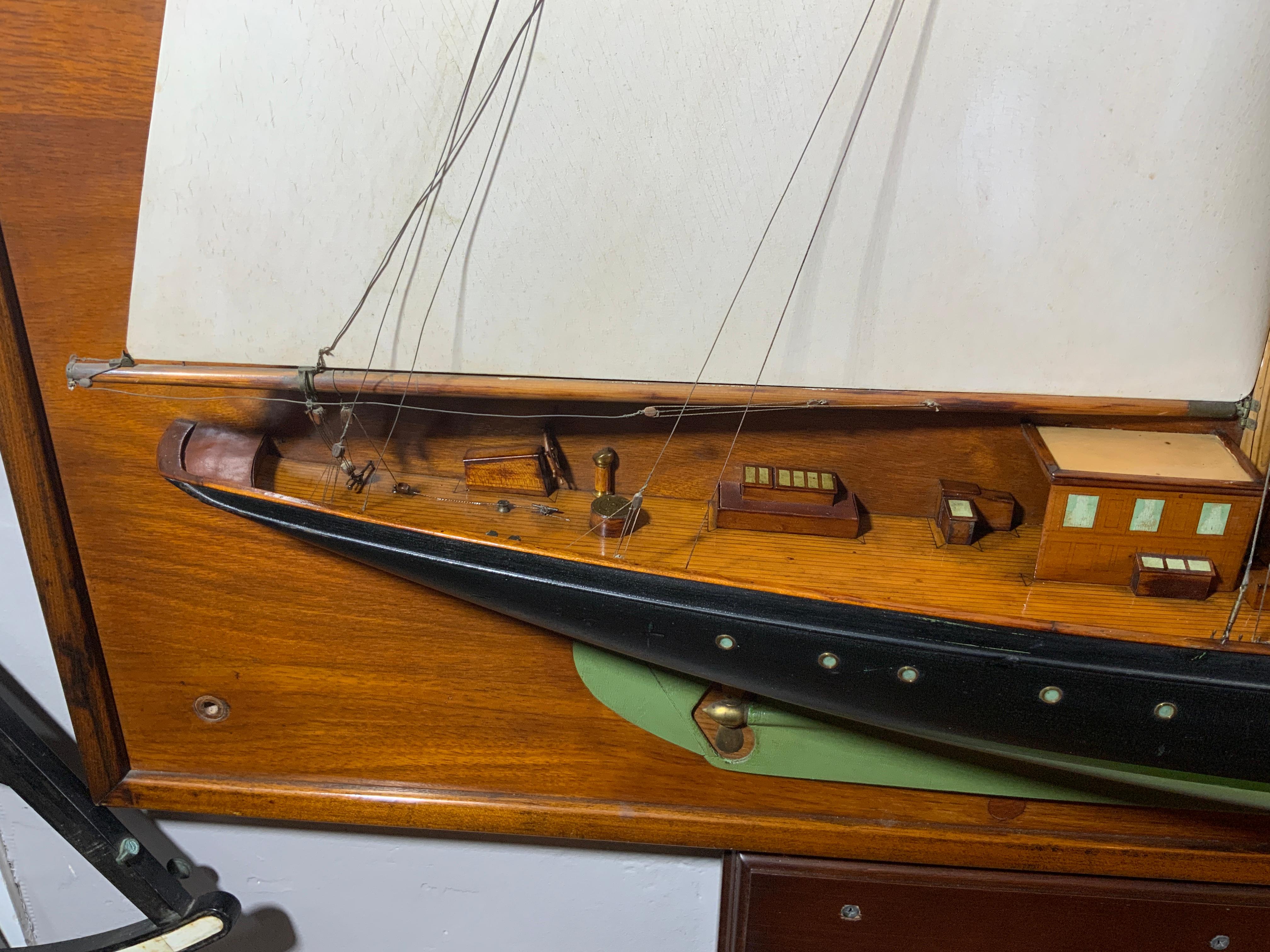 Builder’s Half Model of the Schooner Yacht Migrant For Sale 1