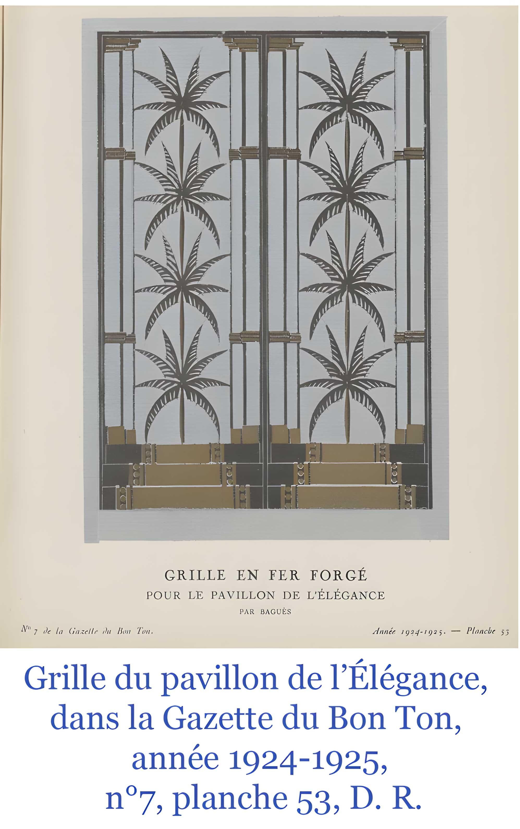Art Deco Armand Albert RATEAU (création) Baguès FRÈRES (exécution) double-porte Art déco For Sale
