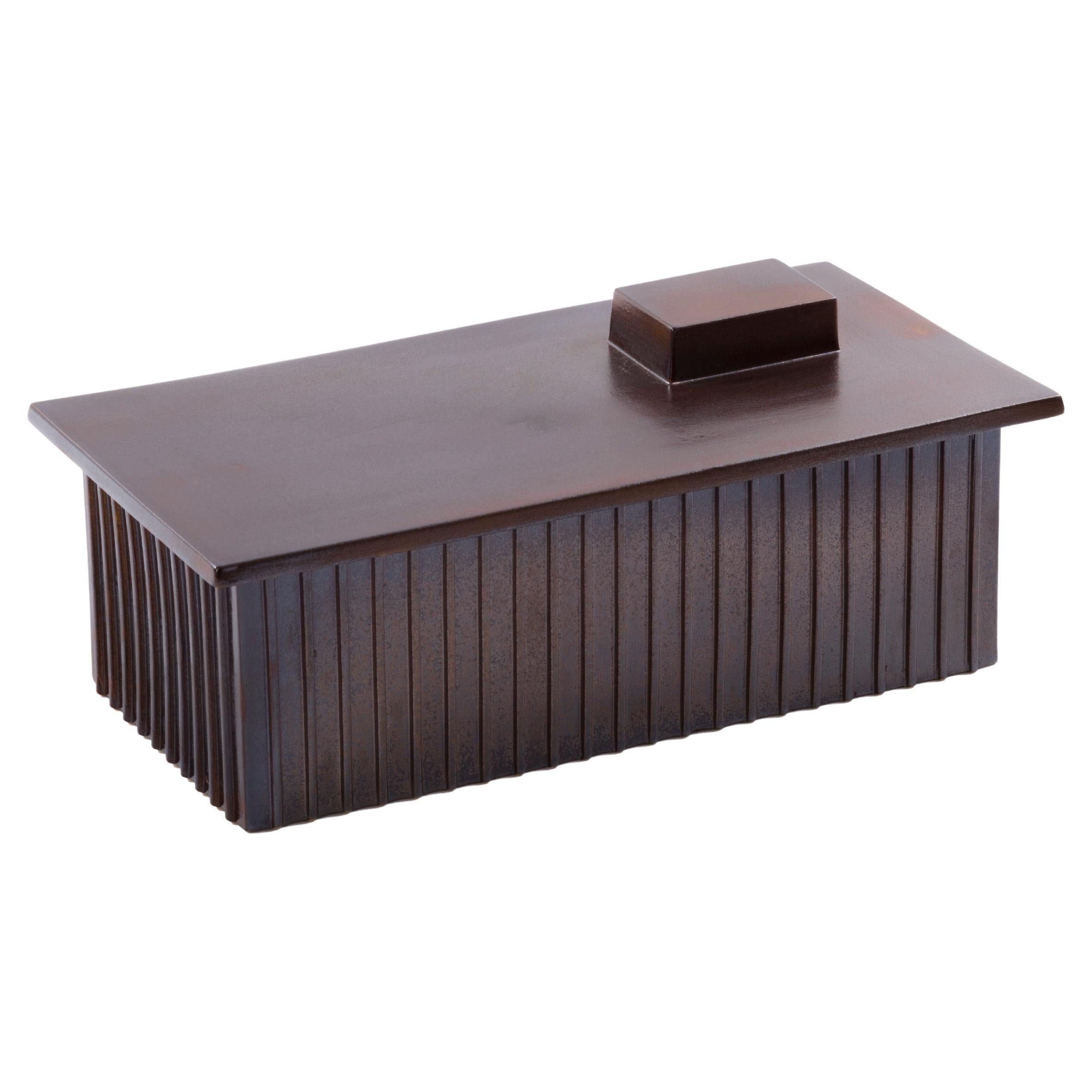 Building Big Metal Brown Box by Pulpo For Sale