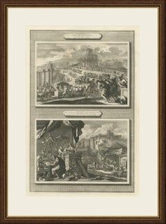 Building of Solomon's Temple and Its Golden Altar, Pieter Mortier, circa 1700