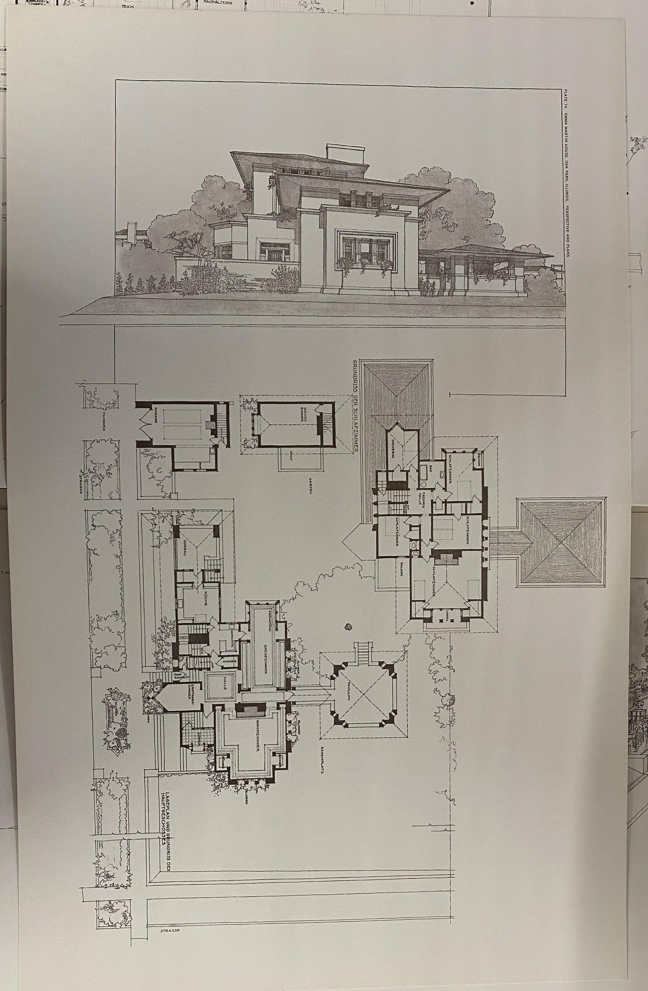 Buildings Plans and Designs by Frank LLoyd Wright (Book) In Fair Condition For Sale In North Yorkshire, GB