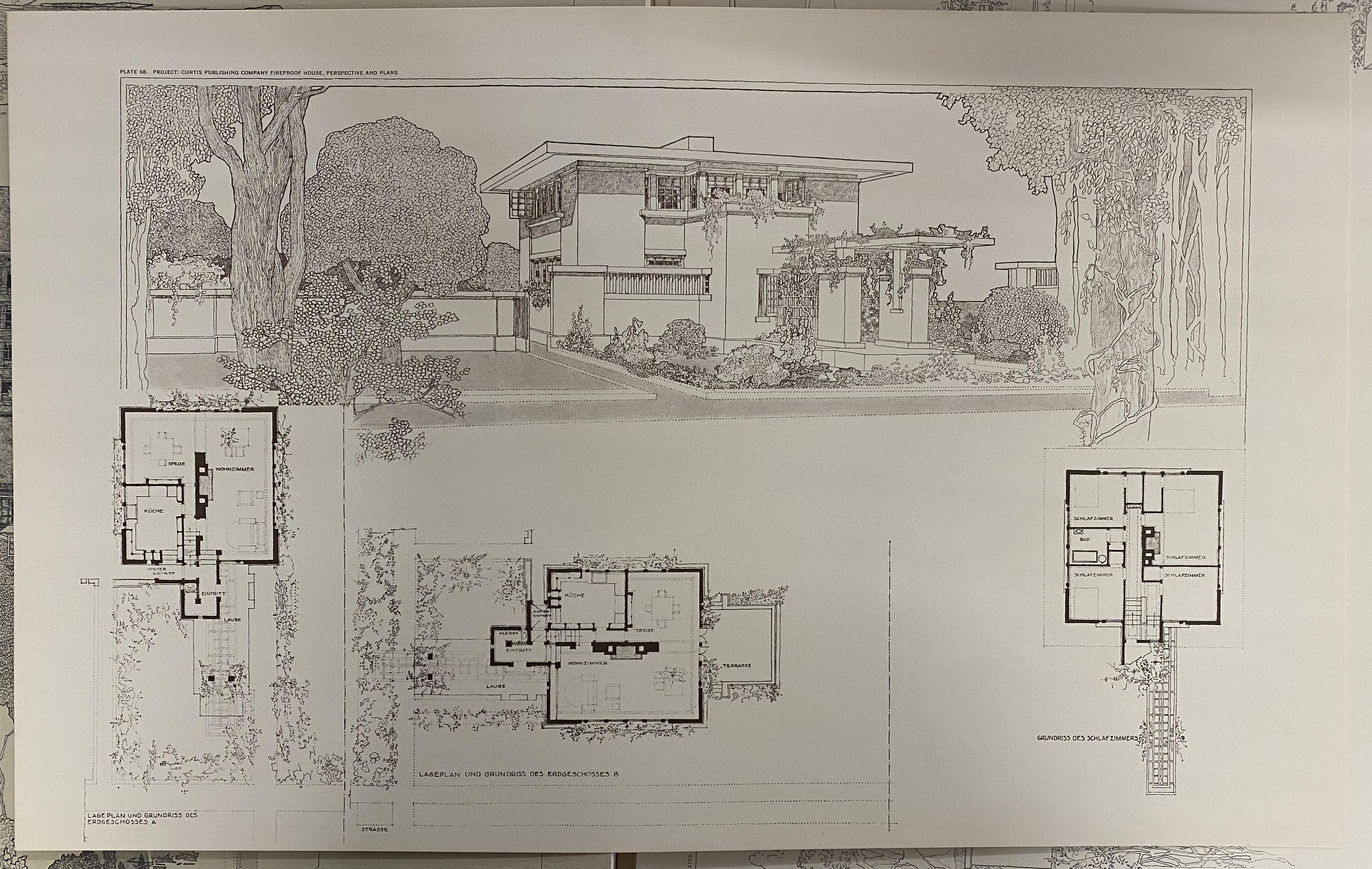 Paper Buildings Plans and Designs by Frank LLoyd Wright (Book) For Sale