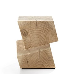 Sgabello in cedro da incasso