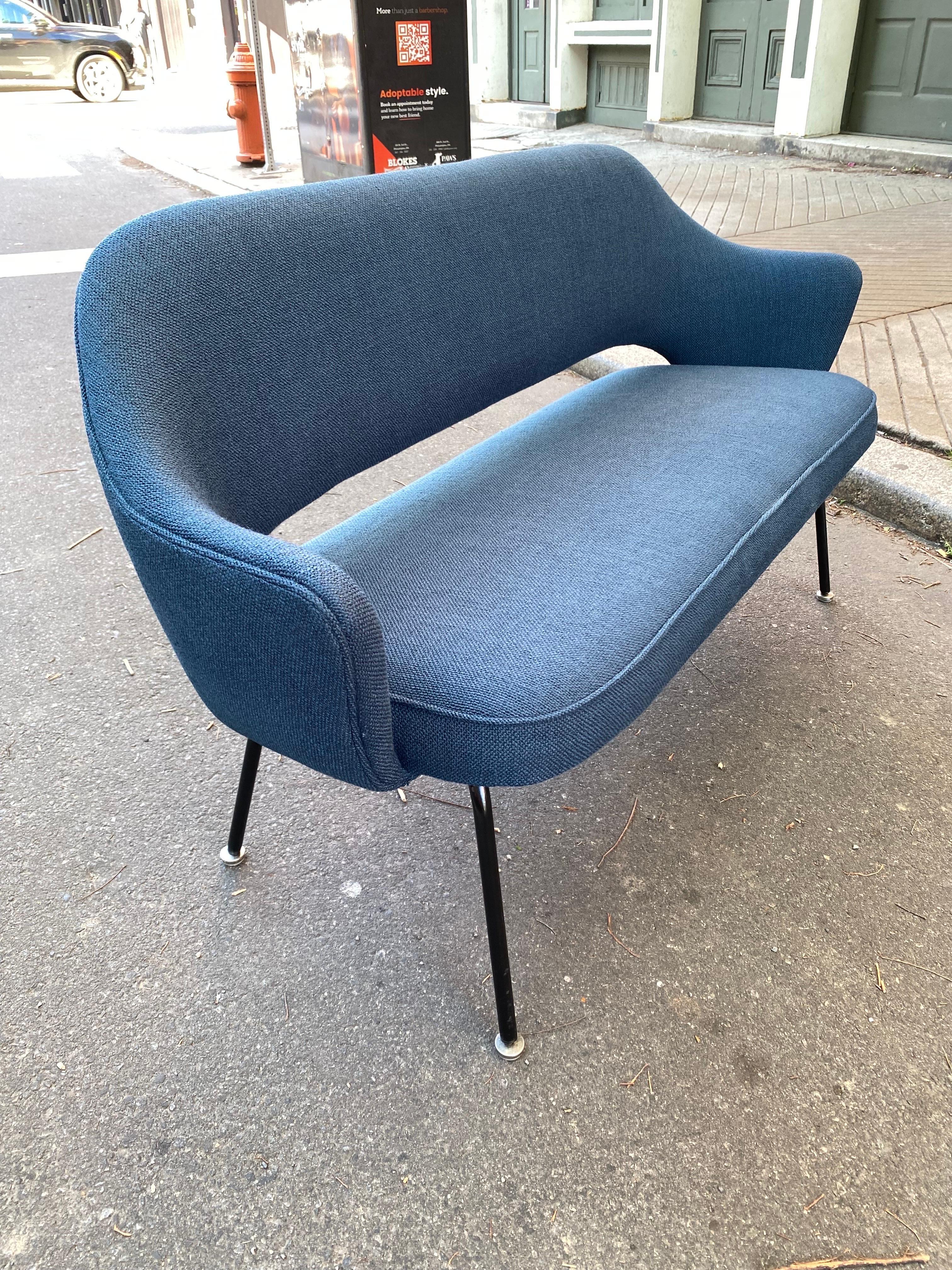 Metal Built to Order Saarinen for Knoll Style Loveseat For Sale