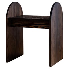 Sgabello e tavolino BUIS - Nero - Realizzato a mano in Canada - Le Tenon & la Mortaise